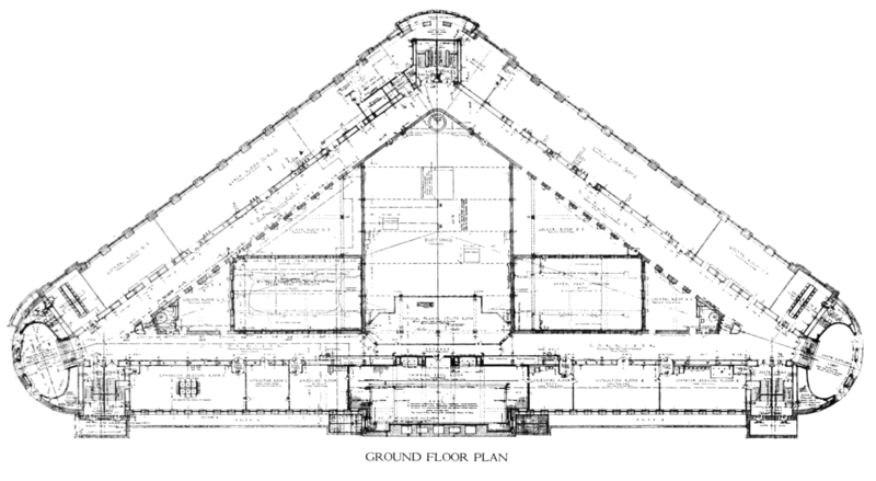 File:Schenley High School, 1916, Ground Floor Plan.png