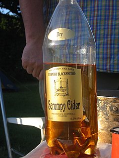 Scrumpy Type of cider produced in the West of England