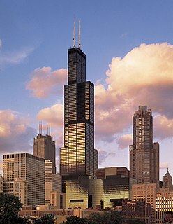 Willis Tower Skyscraper in Chicago, Illinois