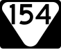 Staatsroute 154 markering