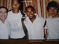 Soirée de bénévolat avec les footballeurs professionnels John Carew (Lyon), Olivier Dacourt (AS Rome), Donati Lorenzo (al-Shamal)