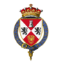 Shield of arms of Benjamin Disraeli, 1st Earl of Beaconsfield, KG, PC, FRS.png