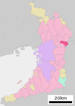 Shijonawate in Osaka Prefecture Ja.svg