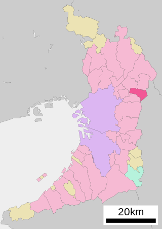 Lage Shijōnawates in der Präfektur
