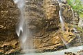 Боковой вид Чегемских водопадов