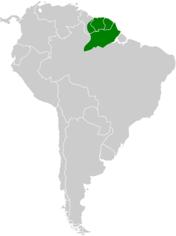 Distribución geográfica del mosquero canoso.