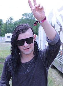 Skrillex - the cool, sexy,  musician, DJ,   with American roots in 2023