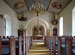 Slättåkra kyrka, interiör