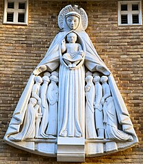 Soho, Notre Dame De France Church, Statue of Our Lady of Mercy.jpg