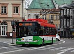 Solaris trolleybus, Plac Łokietka, Lublin, Polen 01.jpg