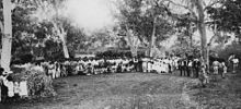 A strike camp at Hughenden, 1891 StateLibQld 1 172507 Hughenden Strike Camp, Queensland, 1891.jpg