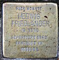 Hedwig Friedländer, Brünnhildestraße 3, Berlin-Friedenau, Deutschland