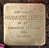 Stolperstein Witzlebenstr 19 (Charl) Margarete Liebert.jpg