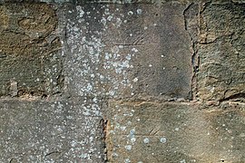Stone Mason marks as seen in the Chapter House of Fountains Abbey.jpg