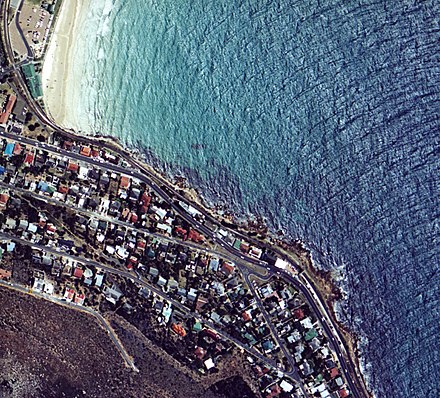 Aerial view of the dive site at Sunny Cove. (Photo CDS&M)