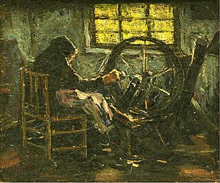 Suze Bisschop Robertson (1900): Woman spinning, Gemeentemuseum Helmond.