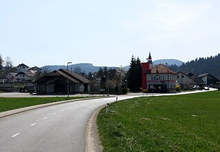 Šent Jurij Place in Lower Carniola, Slovenia