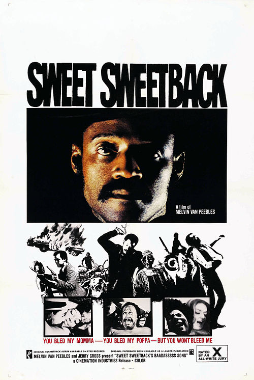 Poster for the independent film Sweet Sweetback's Baadasssss Song (1971)