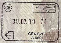 Schweiz Genfer Flughafen Pass stamp.jpg