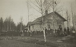 Pusulan Ikkalan työväenyhdistyksen talo ulkokuva 1910-1913