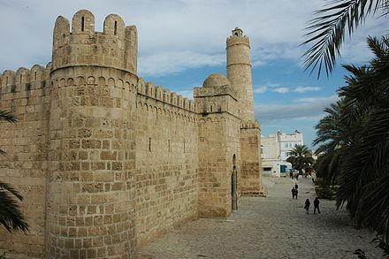 The Ribat of Sousse in Tunisia, built in the 9th century