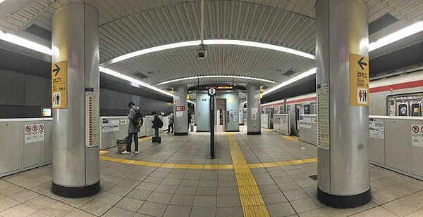 Platform level of Tsukuba Station