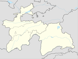 Dušanbe na mapi Tadžikistana