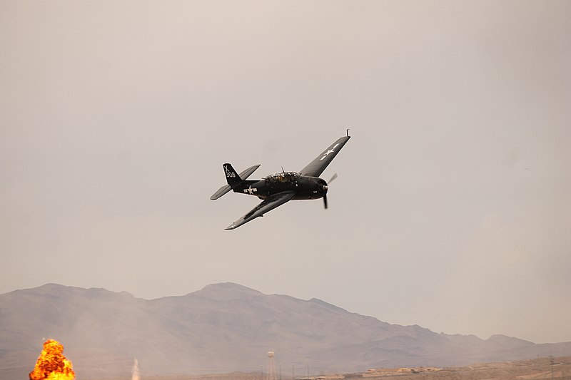 File:Texas Flying Legends TBM-3E Mock bomb Run.jpg