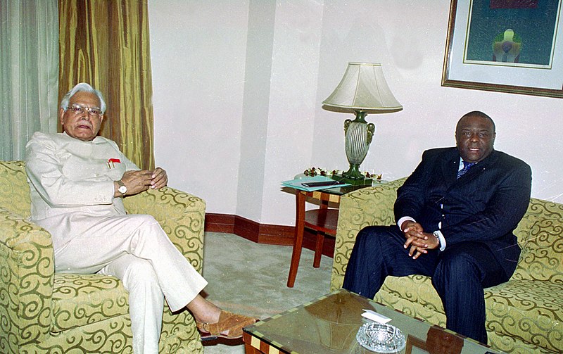 File:The External Affairs Minister, Shri K. Natwar Singh meeting with the Vice President of Democratic Republic of Congo, Mr. Jean Pierre Bemba in New Delhi on March 3, 2005.jpg