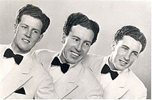 1950'de Singing Scott Brothers. Drew, Harry ve Tom.