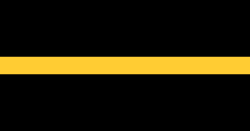 File:Thin Gold Line Flag.svg