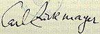 Carl Zuckmayer, podpis (z wikidata)