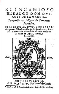 <i>Don Quixote</i> 1605 novel by Miguel de Cervantes