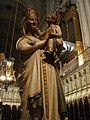 Virgen Blanca, en el coro de la Catedral de Toledo.