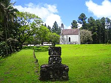 St. Peter's Catholic Chapel, Rikitea, where King Joseph Gregory and his father Maputeoa are buried.