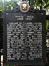 Trinidad Rizal (1868 - 1951) NHCP Historical Marker.jpg