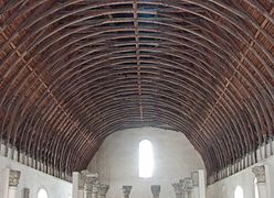 Roof truss in a side building of Cluny Abbey, France
