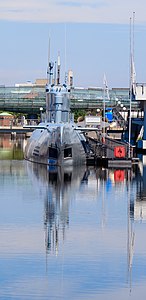 Type XXI submarine "Wilhelm Bauer" Front view Bremerhaven