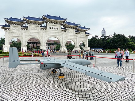 Taiwanese NCSIST Albatross on display at Chiang Kai-shek Memorial Hall