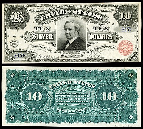 Series 1886 $10 Thomas Hendricks