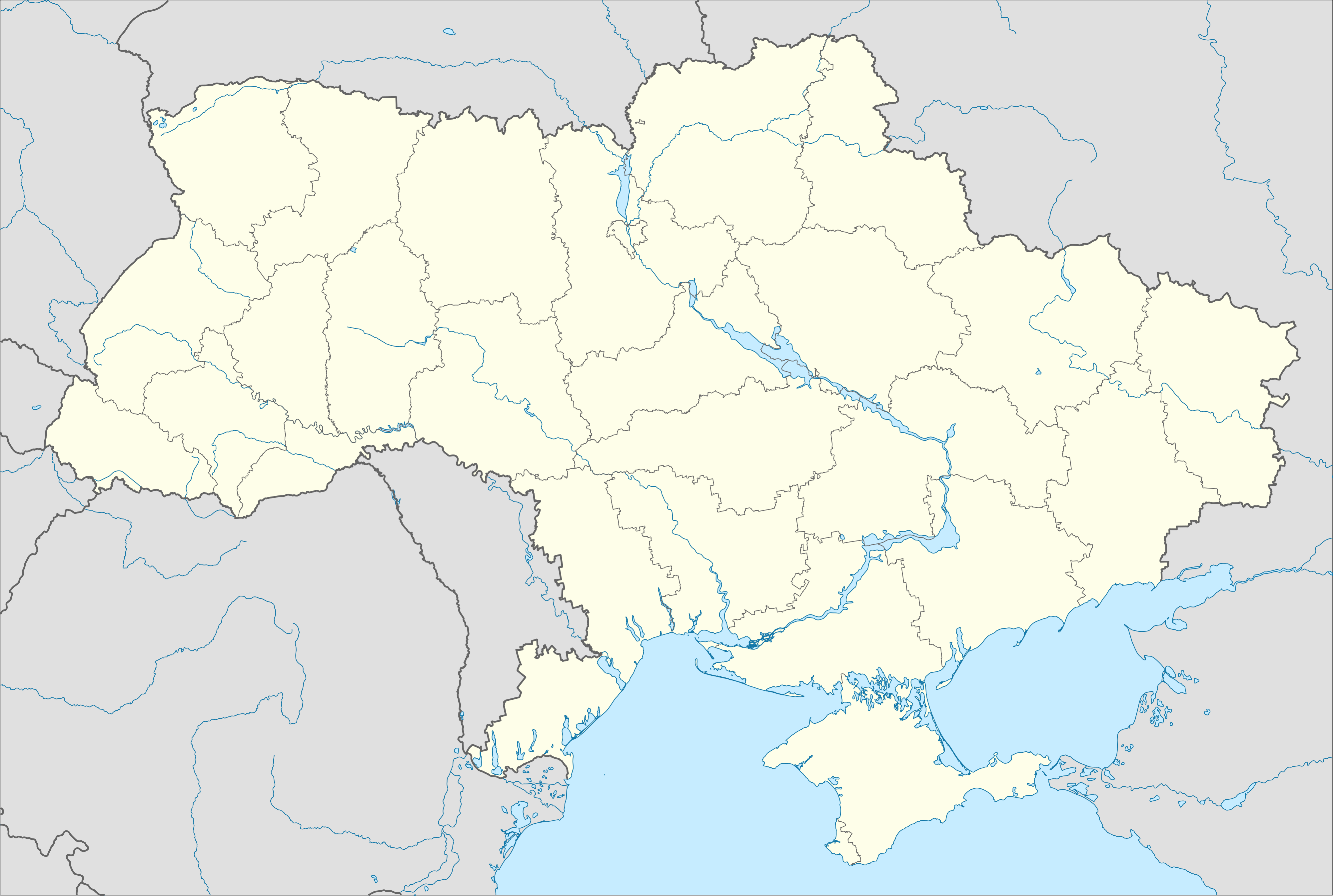 Russo-Ukrainian War detailed map is located in Ukraine