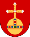 Heraldisk rikseple i våpenet til det svenske lenet Uppsala og og landskapet Uppland