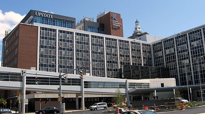 State University of New York Upstate Medical University (above); Upstate is ranked No. 35 Best Large Employer in America by Forbes.[47]