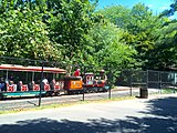 The Van Saun Park train. This is the 520 train, one of the three trains used in the park.