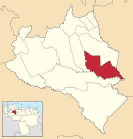 Locatie van de gemeente in Portuguesa