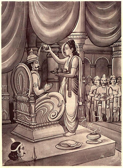 Rama crowns Vibhishana as King of Lanka