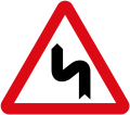 Double bend, first to the left