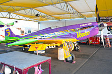 "Voodoo" at the Reno Air Races, September 14, 2014 Voodoo P 51 2014 Reno Air Races Gold Champion Sunday AM photo D Ramey Logan.jpg