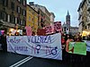 Demonstrationszug in Rom 2018 zum Internationalen Tag gegen Gewalt an Frauen