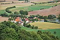 Deutsch: Blick von Waldenburg auf den Weiler Untermühle.